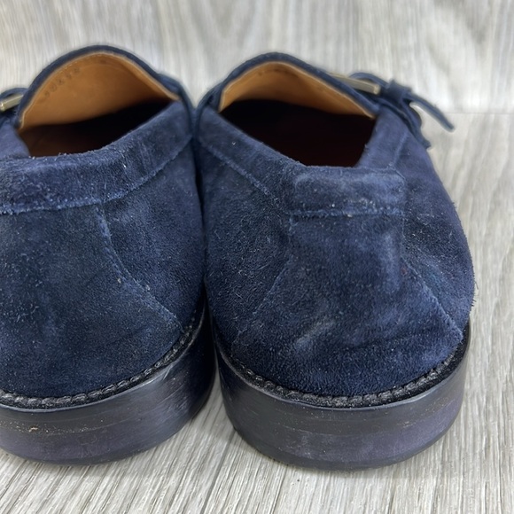 Bloomingdale’s Blue Leather  Loafers